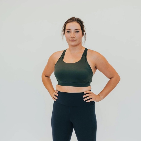 Senita Athletics Other - Senita Athletics Go with the Flow Nursing Sports Bra Pine Green Size Large